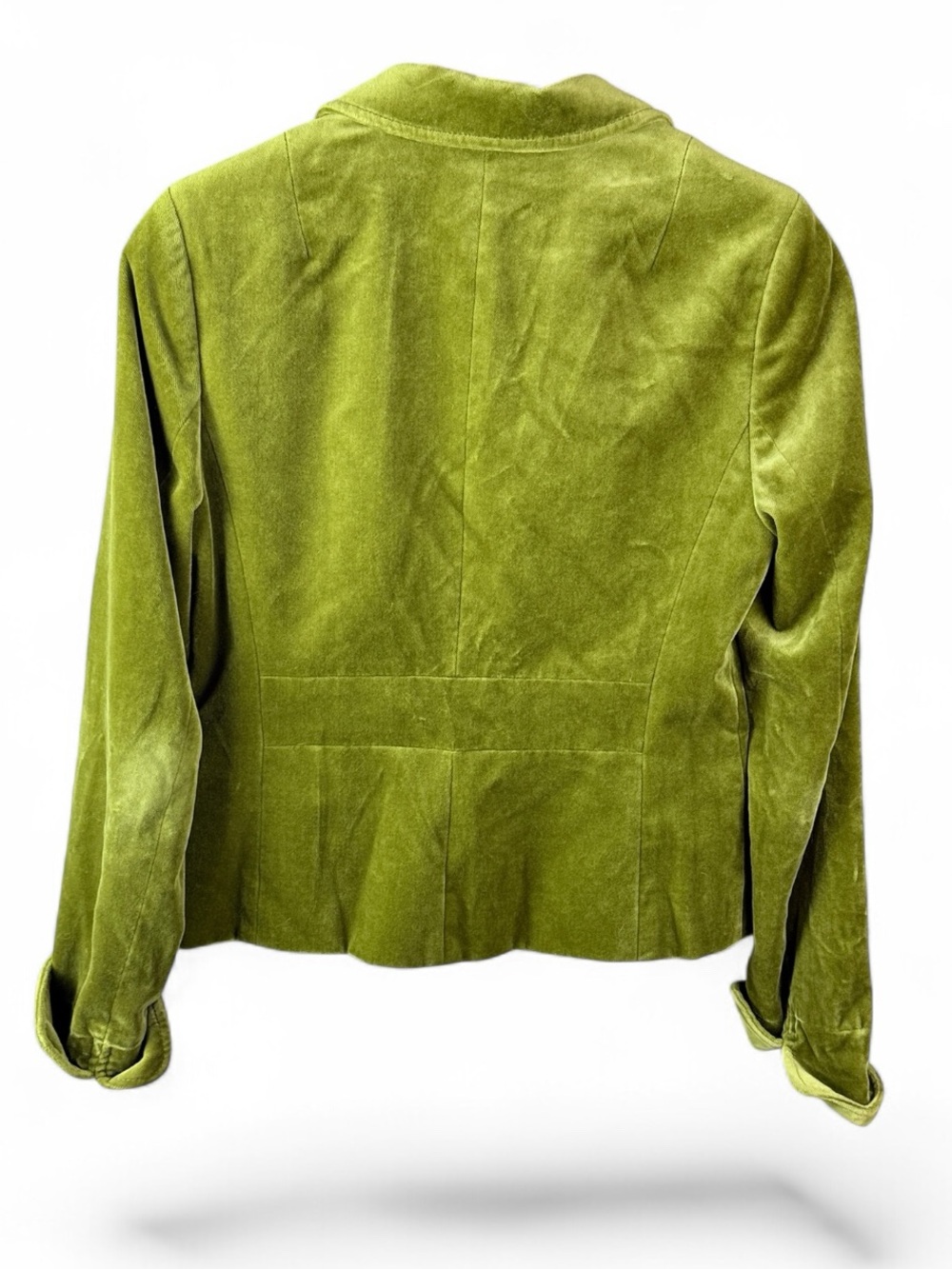 J.Crew Green Velvet Blazer Jacket - Classic Tailored Fit - Picture 3 of 8